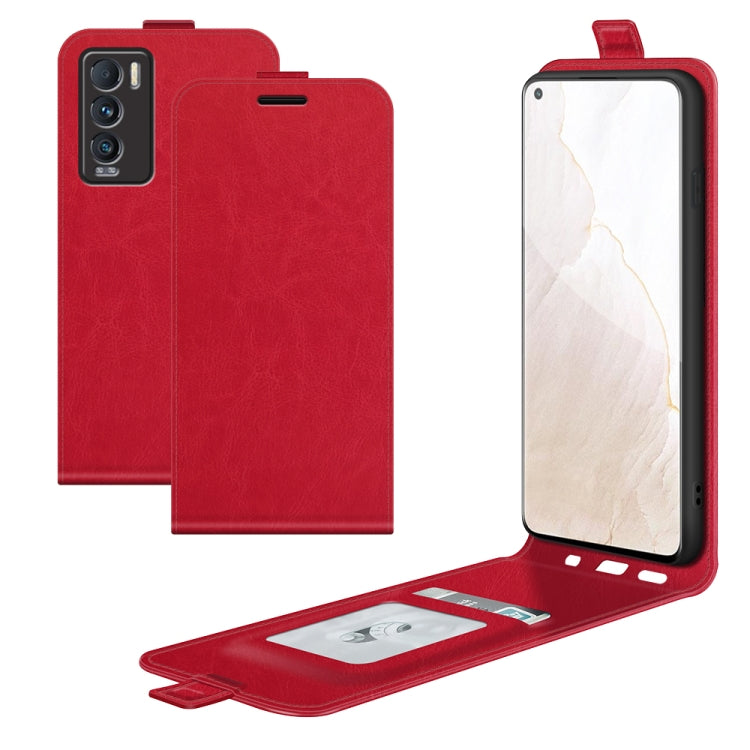 Per OPPO Realme GT Master R64 Texture Custodia protettiva in pelle a vibrazione verticale singola con slot per schede e cornice per foto, For OPPO Realme GT Master Explorer