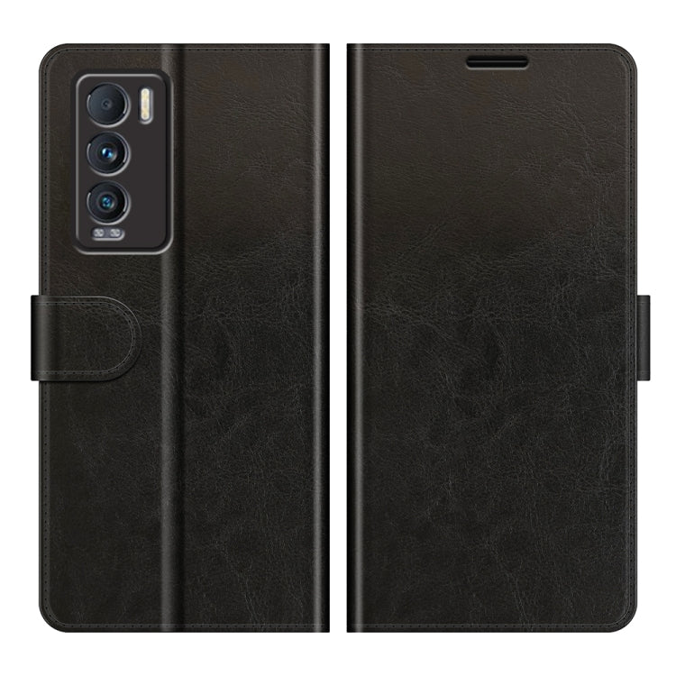 Per OPPO Realme GT Master R64 Texture Custodia protettiva a vibrazione orizzontale singola con supporto e slot per schede e portafoglio e cornice per foto, For OPPO Realme GT Master