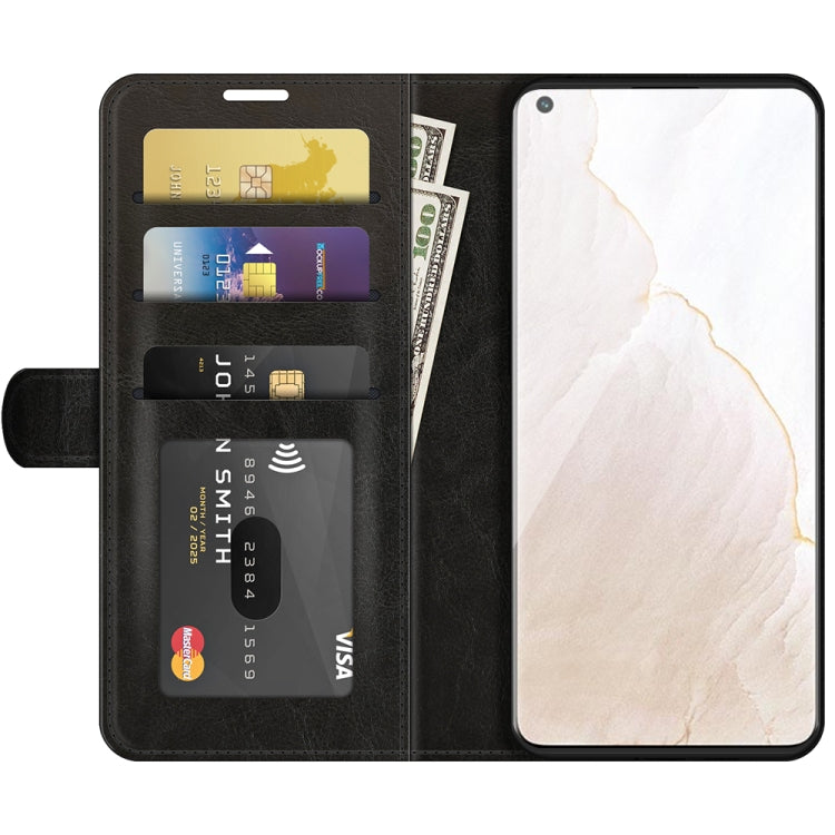 Per OPPO Realme GT Master R64 Texture Custodia protettiva a vibrazione orizzontale singola con supporto e slot per schede e portafoglio e cornice per foto, For OPPO Realme GT Master