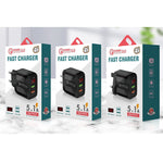 Caricabatterie rapido QC3.0 USB con cavo Micro USB 20W