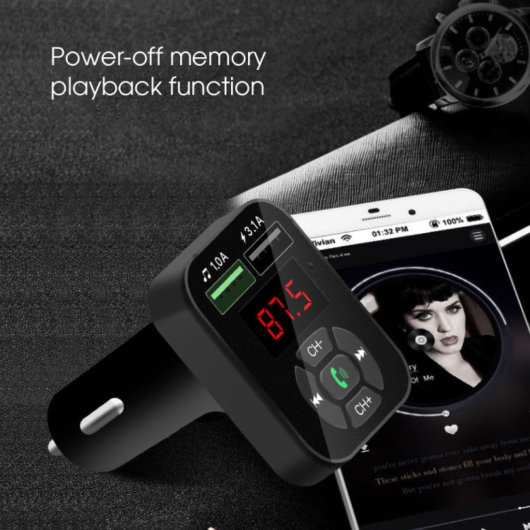 Trasmettitore FM auto A9 Bluetooth vivavoce doppia USB