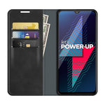 Per wiko Power U30 Custodia in pelle con ventosa magnetica per affari retro-pelle con supporto, slot per schede e portafoglio, For wiko Power U30
