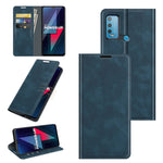 Per wiko Power U30 Custodia in pelle con ventosa magnetica per affari retro-pelle con supporto, slot per schede e portafoglio, For wiko Power U30