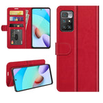 Per Xiaomi Redmi 10 R64 Texture Custodia protettiva a vibrazione orizzontale singola con supporto e slot per schede e portafoglio e cornice per foto, For Xiaomi Redmi 10