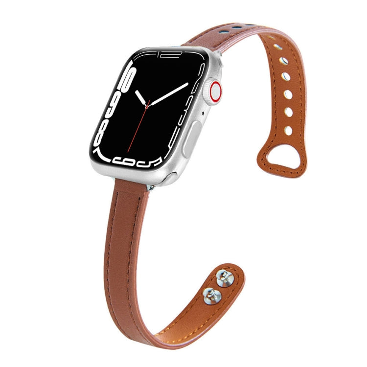 Cinturino in pelle per Apple Watch Series 7 e precedenti