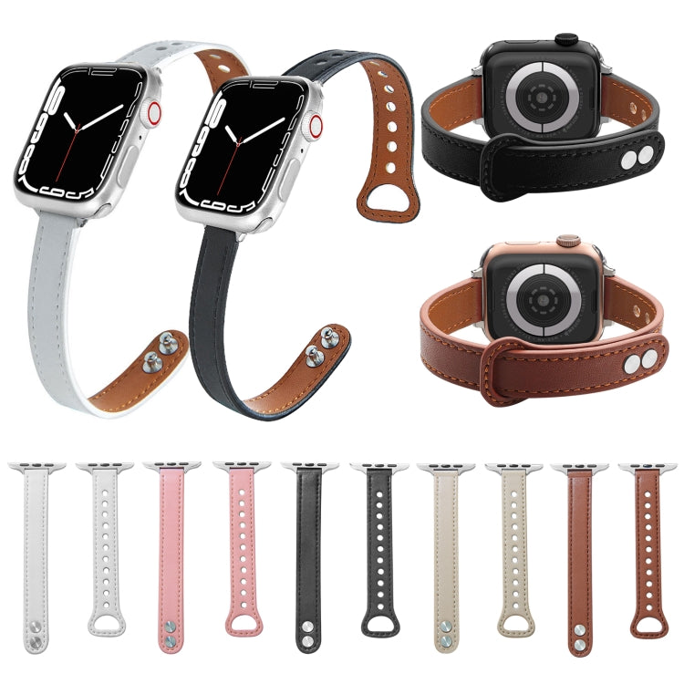 Cinturino in pelle per Apple Watch Series 7 e precedenti