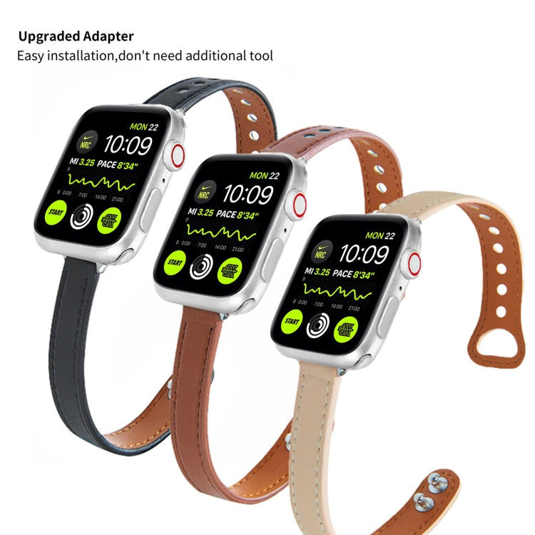 Cinturino in pelle per Apple Watch Series 7 e precedenti