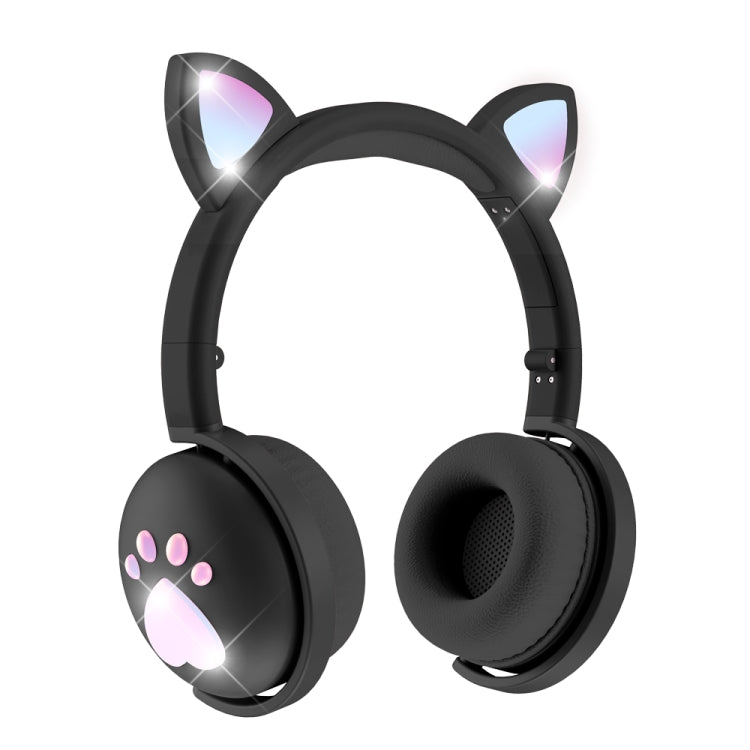 Cuffie Bluetooth BK9 HiFi 7.1 con orecchie di gatto luminose