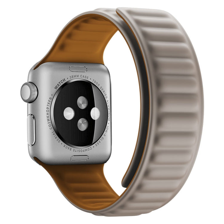 Cinturino in silicone con cinturino magnetico per Apple Watch Series, 7 41mm / 6&SE&5&4 40mm / 3&2&1 38mm