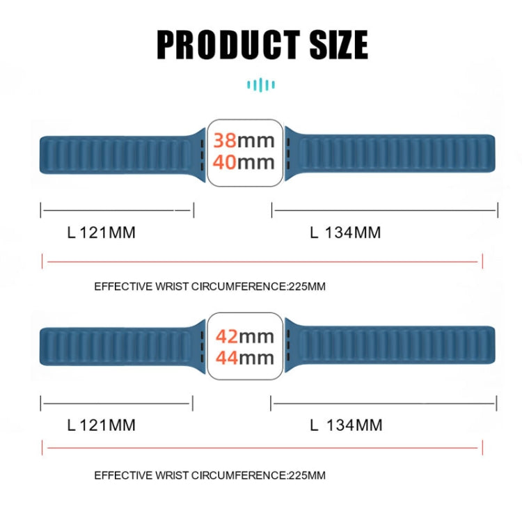 Cinturino in silicone con cinturino magnetico per Apple Watch Series, 7 41mm / 6&SE&5&4 40mm / 3&2&1 38mm