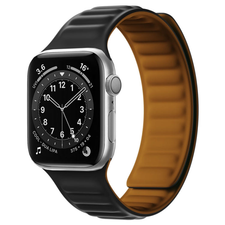 Cinturino in silicone con cinturino magnetico per Apple Watch Series, 7 45mm / 6&SE&5&4 44mm / 3&2&1 42mm