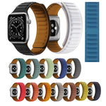 Cinturino in silicone con cinturino magnetico per Apple Watch Series, 7 45mm / 6&SE&5&4 44mm / 3&2&1 42mm