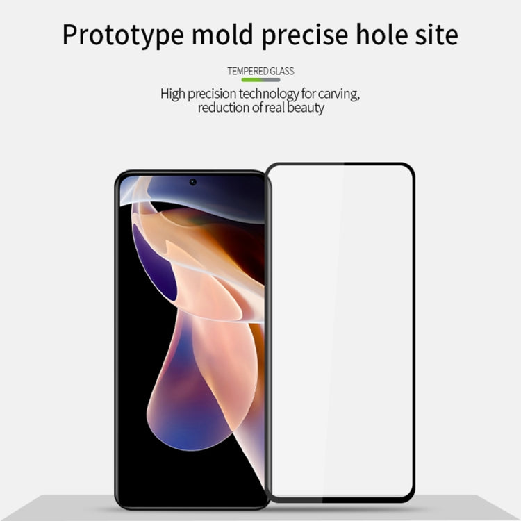 Pellicola in vetro temperato a schermo intero MOFI 9H 2.5D, For Xiaomi Redmi Note 11 Pro, For Xiaomi Redmi Note 11