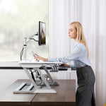 Supporto regolabile in alluminio per monitor LCD fino a 27"