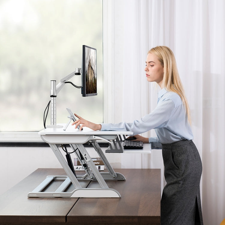 Supporto regolabile in alluminio per monitor LCD fino a 27"
