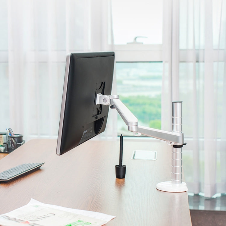 Supporto regolabile in alluminio per monitor LCD fino a 27"