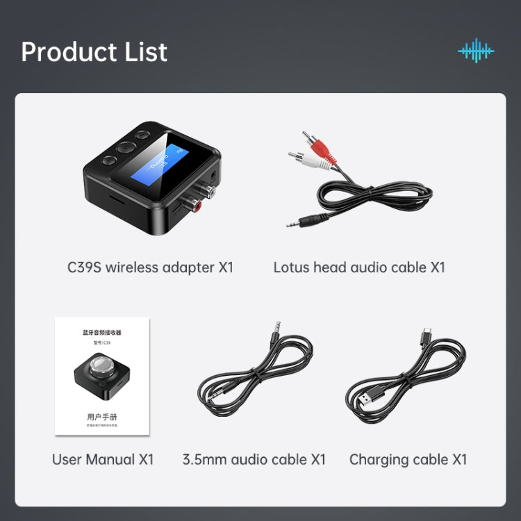 Ricevitore Bluetooth C39S per audio RCA wireless - immagine 8