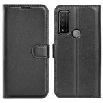 Per TCL 20 R 5G Litchi Texture Custodia protettiva per telefono a conchiglia orizzontale con supporto, slot per schede e portafoglio, For TCL 20 R 5G