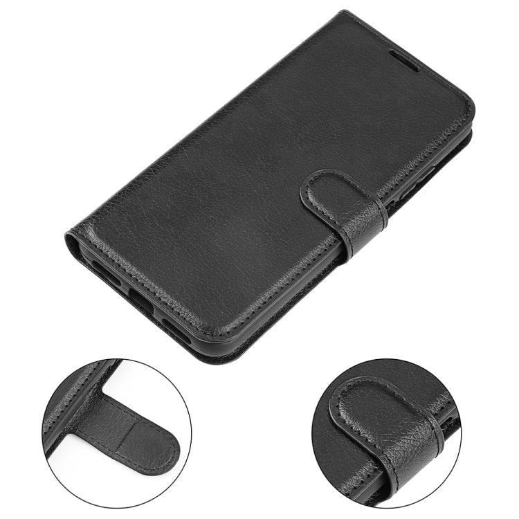 Per TCL 20 R 5G Litchi Texture Custodia protettiva per telefono a conchiglia orizzontale con supporto, slot per schede e portafoglio, For TCL 20 R 5G
