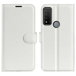 Per TCL 20 R 5G Litchi Texture Custodia protettiva per telefono a conchiglia orizzontale con supporto, slot per schede e portafoglio, For TCL 20 R 5G