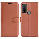 Per TCL 20 R 5G Litchi Texture Custodia protettiva per telefono a conchiglia orizzontale con supporto, slot per schede e portafoglio, For TCL 20 R 5G