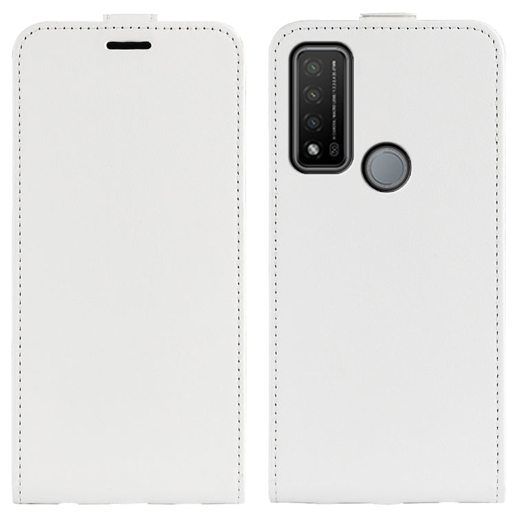 Per TCL 20 R 5G R64 Texture Custodia protettiva per telefono in pelle con vibrazione verticale singola con slot per schede e cornice per foto, For TCL 20 R 5G