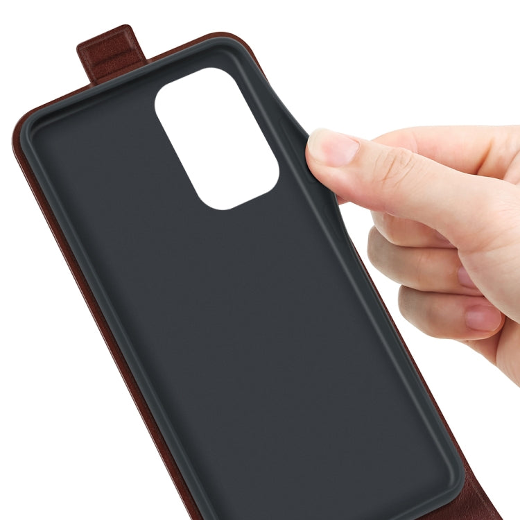 Per Xiaomi Redmi Note 11 Pro / Note 11 Pro + R64 Texture Custodia protettiva in pelle a vibrazione verticale singola con slot per schede e cornice per foto, For Xiaomi Redmi Note 11 Pro