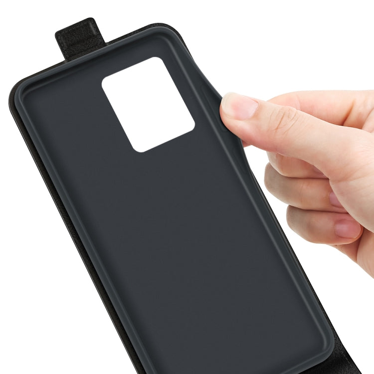 Per ZTE Blade V30 R64 Texture Custodia protettiva in pelle a vibrazione verticale singola con slot per schede e cornice per foto, For ZTE Blade V30