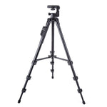 YUNTENG VCT-5218 Supporto per treppiede in alluminio con telecomando Bluetooth e morsetto per testa e telefono a 3 vie, VCT-5218