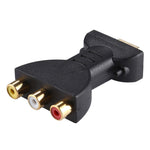 Adattatore HDMI maschio a 3 RCA RGB placcato oro