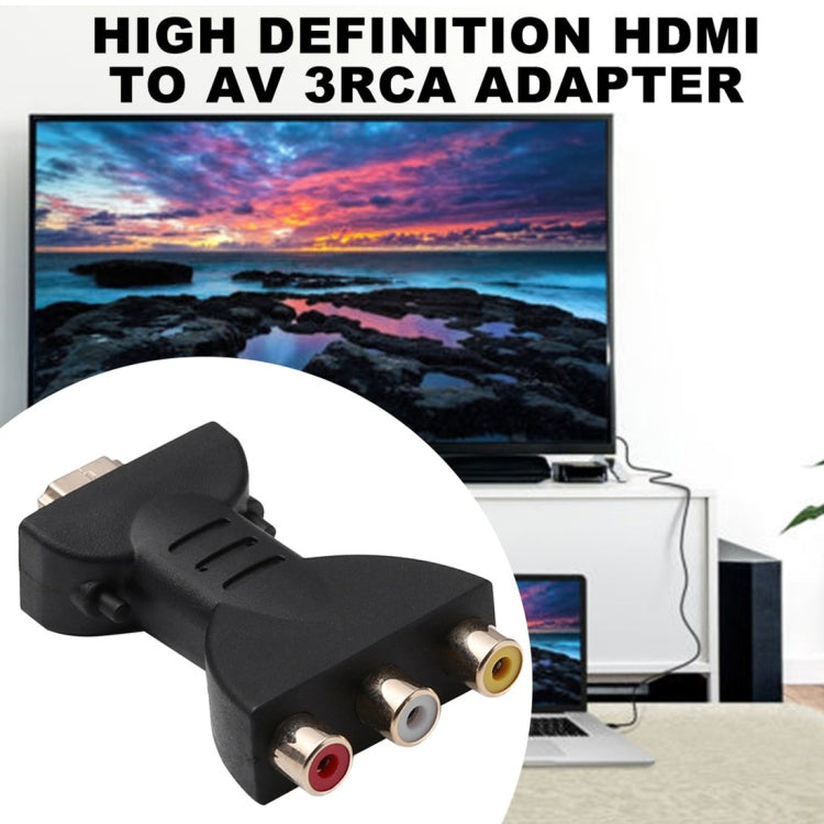 Adattatore HDMI maschio a 3 RCA RGB placcato oro