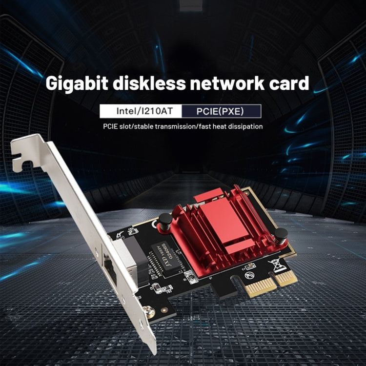 Scheda di rete Gigabit PCIe con chip Intel 1210at