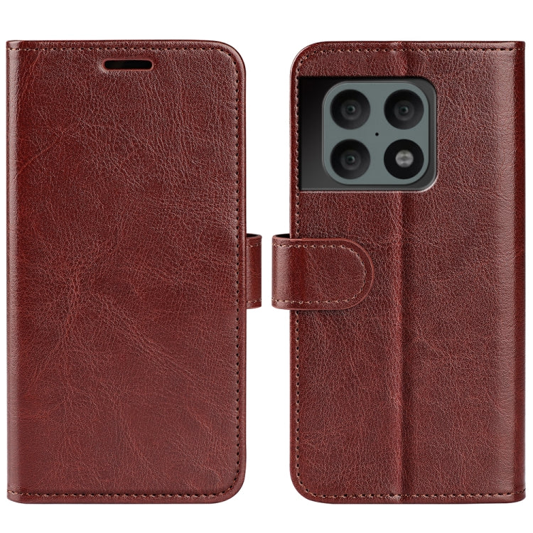 Per OnePlus 10 Pro 5G R64 Texture Custodia protettiva per telefono a vibrazione orizzontale singola con supporto e slot per schede e portafoglio e cornice per foto, For OnePlus 10 Pro 5G
