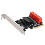 Scheda espansione PCIe a 6 porte SATA 3.0 6Gbps