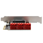 Scheda espansione PCIe a 6 porte SATA 3.0 6Gbps