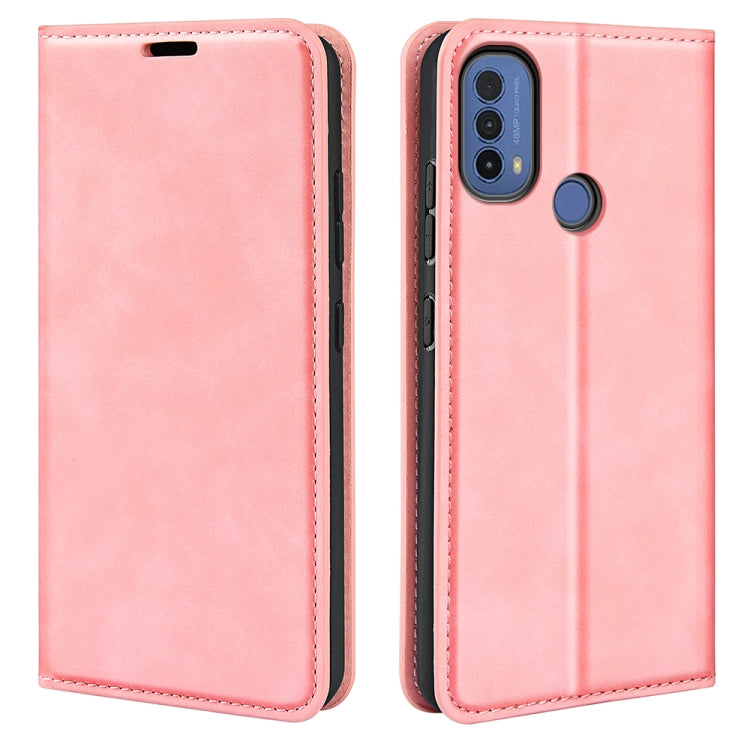 Per Motorola Moto E30 / E40 Custodia per telefono in pelle con aspirazione magnetica retro-pelle, For Motorola Moto E30 / E40