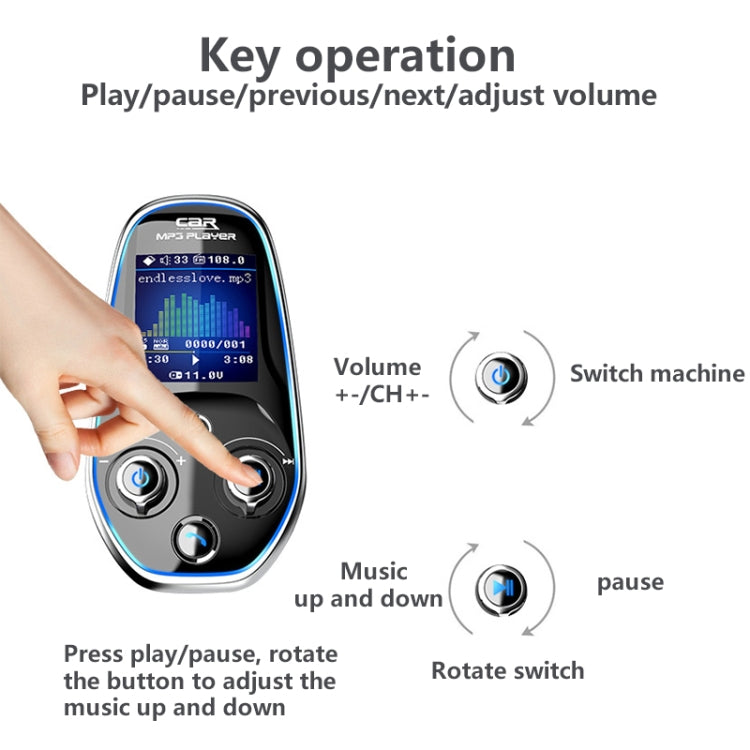 BT29 Schermo a colori Bluetooth per auto con MP3