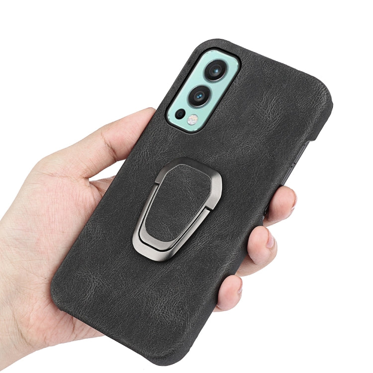 Per custodia per telefono in PU con supporto per anello OnePlus Nord 2 5G, For OnePlus Nord 2 5G