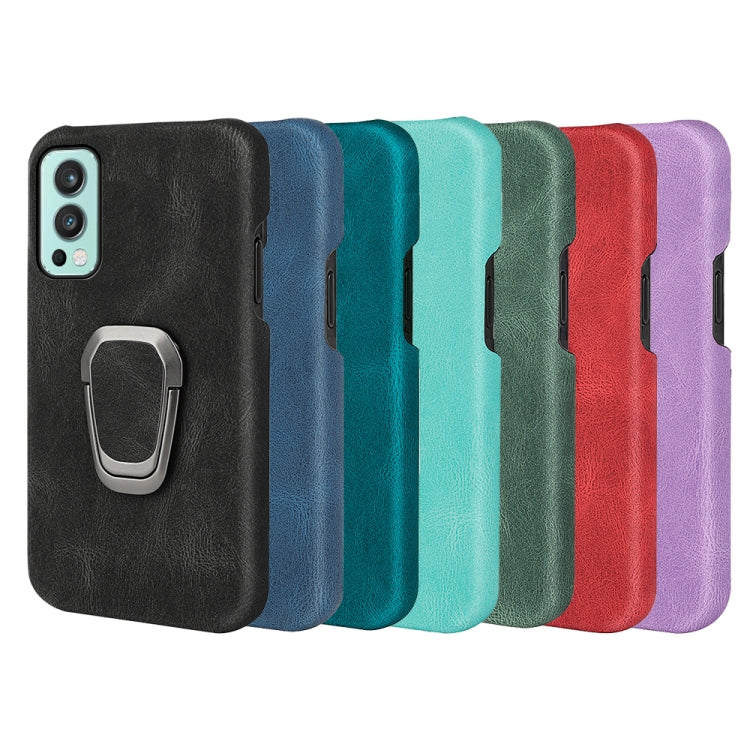 Per custodia per telefono in PU con supporto per anello OnePlus Nord 2 5G, For OnePlus Nord 2 5G