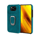 Custodia per telefono PU con supporto ad anello per Xiaomi Poco X3 / X3 NFC / Poco X3 Pro, For Xiaomi Poco X3