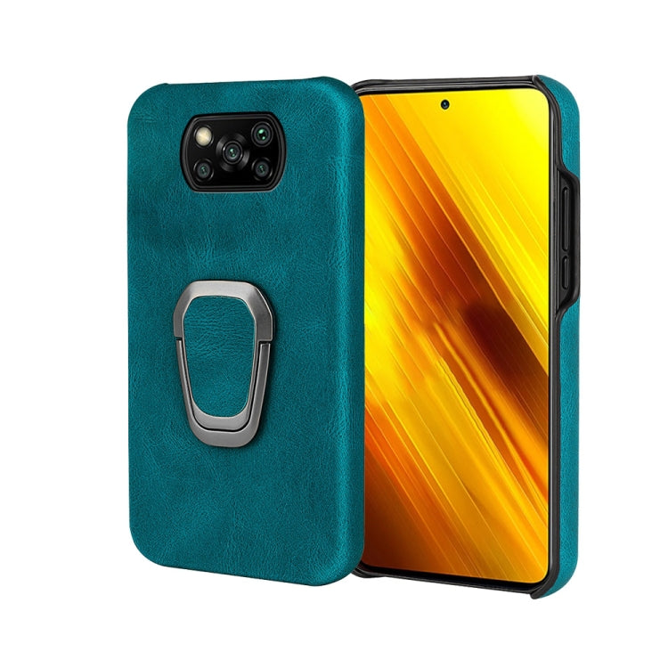 Custodia per telefono PU con supporto ad anello per Xiaomi Poco X3 / X3 NFC / Poco X3 Pro, For Xiaomi Poco X3
