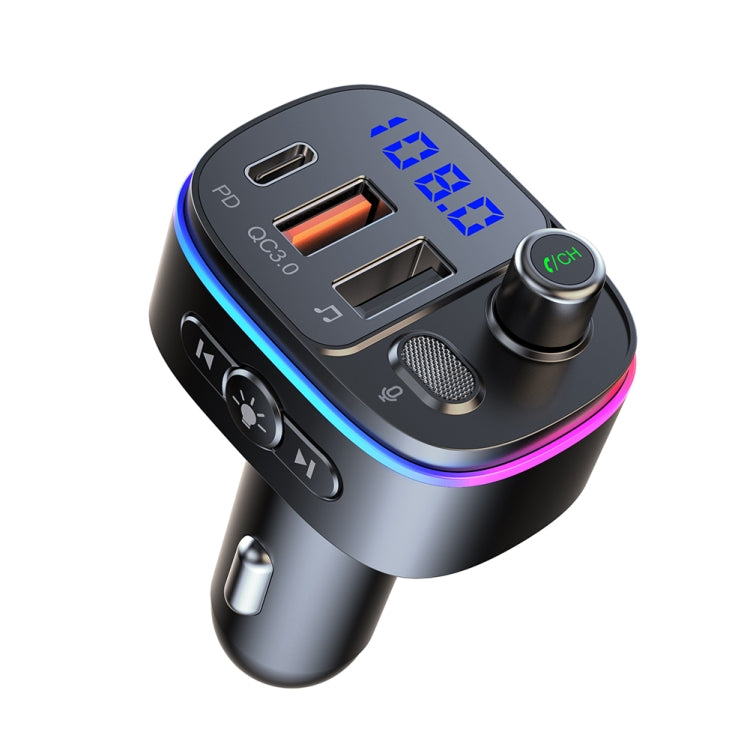 Trasmettitore FM Bluetooth auto con doppio USB Type-C QC3.0