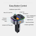 Trasmettitore FM Bluetooth 5.0 per auto con Dual USB e caricatore