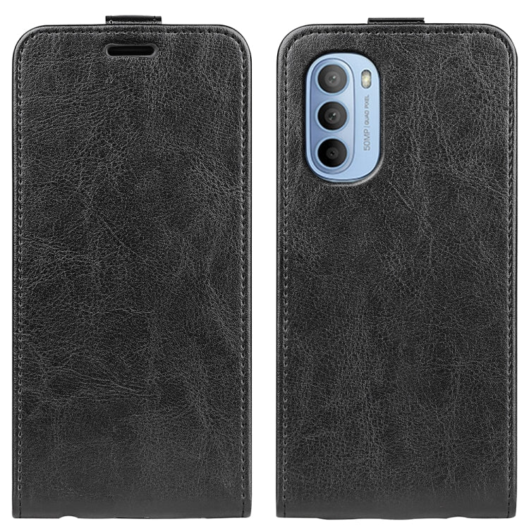 Per Motorola Moto G31 4G R64 Texture Custodia per telefono in pelle a vibrazione verticale singola, For Motorola Moto G31 4G