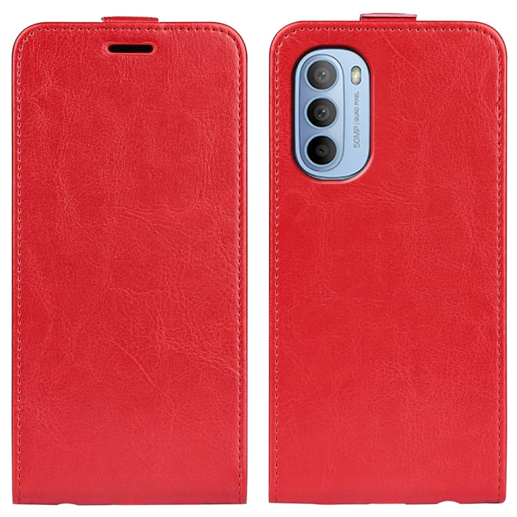 Per Motorola Moto G31 4G R64 Texture Custodia per telefono in pelle a vibrazione verticale singola, For Motorola Moto G31 4G