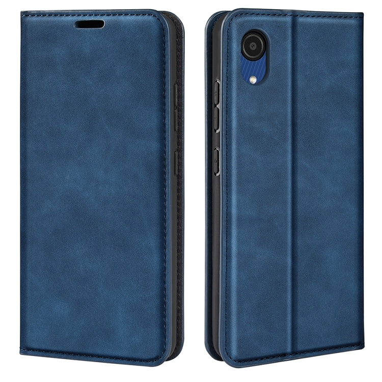 Custodia in pelle magnetica per Samsung Galaxy A03 Core