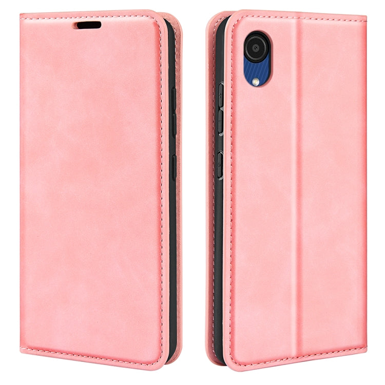 Custodia in pelle magnetica per Samsung Galaxy A03 Core