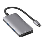 Adattatore HUB 5 in 1 con doppie porte USB 3.0 e lettore schede