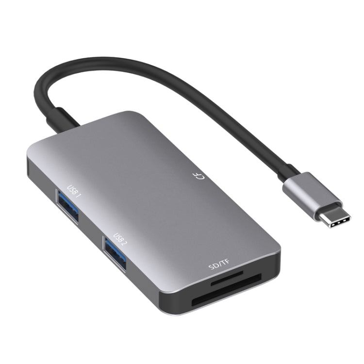 Adattatore HUB 5 in 1 con doppie porte USB 3.0 e lettore schede