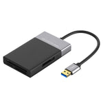 Hub USB 3.0 6 in 1 con lettore schede CF SD TF XQD